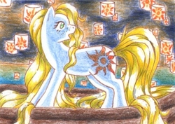 Size: 689x487 | Tagged: safe, artist:veelra, pony, i see the light, ponified, rapunzel, tangled (disney)