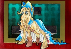 Size: 1595x1098 | Tagged: safe, artist:captaindunkenstein, pony, craft, davy jones, papercraft, pirates of the caribbean, ponified, traditional art