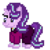 Size: 144x144 | Tagged: safe, artist:cloud burst, derpibooru exclusive, starlight glimmer, pony, unicorn, g4, my little pony: friendship is magic, the last problem, clothes, female, headmare starlight, mare, older starlight glimmer, pixel art, simple background, solo, transparent background