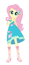 Size: 2141x4748 | Tagged: safe, artist:android95ec, fluttershy, equestria girls, g4, my little pony equestria girls: better together, clothes, cute, female, geode of fauna, looking at you, magical geodes, pose, shyabetes, simple background, solo, transparent background, vector