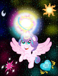 Size: 1000x1300 | Tagged: safe, artist:orin331, edit, editor:php185, princess flurry heart, alicorn, pony, g4, base used, cutie mark, female, filly, filly flurry heart, magic, older, older flurry heart, twilight's cutie mark