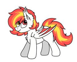 Size: 3520x2848 | Tagged: safe, artist:aaathebap, oc, oc only, oc:flame, bat pony, pony, cute, high res, solo