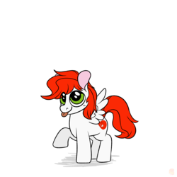 Size: 1750x1750 | Tagged: safe, artist:skulljooce, oc, oc only, oc:pearl rose, pegasus, pony, :p, raspberry, solo, tongue out