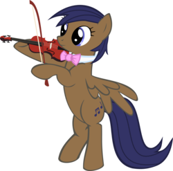 Size: 2430x2403 | Tagged: safe, artist:oceanbreezebrony, oc, oc only, oc:cadenza, pegasus, pony, bipedal, female, high res, mare, musical instrument, show accurate, simple background, solo, transparent background, violin