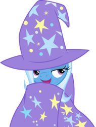 Size: 3039x4000 | Tagged: safe, artist:dashiesparkle, trixie, pony, a matter of principals, g4, .svg available, cape, clothes, female, hat, high res, simple background, solo, transparent background, trixie's cape, trixie's hat, vector