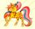 Size: 1024x865 | Tagged: safe, artist:oneiria-fylakas, oc, oc only, oc:katana bloom, pony, unicorn, female, mare, rainbow power, solo, traditional art