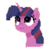 Size: 512x512 | Tagged: safe, artist:thefloatingtree, twilight sparkle, pony, g4, bust, female, mare, pixel art, simple background, smiling, solo, transparent background