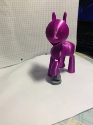 Size: 2592x1936 | Tagged: safe, artist:littlenaughtypony, pony, 3d print, open mouth, smiling