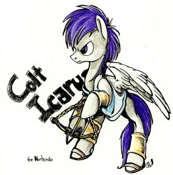 Size: 800x808 | Tagged: safe, artist:gimoody, pony, kid icarus, ponified
