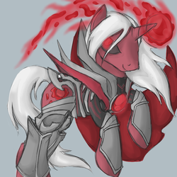 Size: 700x700 | Tagged: safe, artist:kittynumber7, pony, league of legends, ponified, vladimir