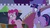 Size: 1920x1080 | Tagged: safe, screencap, pinkie pie, twilight sparkle, alicorn, pony, g4, my little pony: friendship is magic, the summer sun setback, belly, bipedal, bipedal leaning, cauldron, flying, grin, hoof on cheek, hoof on hip, leaning, nervous, nervous smile, round belly, smiling, twilight sparkle (alicorn)