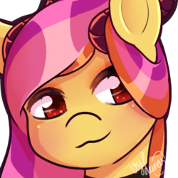 Size: 360x360 | Tagged: safe, artist:helithusvy, oc, oc only, pony, bust, cute, requested art, smiling