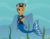 Size: 2883x2227 | Tagged: safe, artist:badumsquish, derpibooru exclusive, oc, oc only, merpony, pony, badge, belt, bubble, clothes, fins, hat, heart, high res, hoof on hip, looking at you, majestic as fuck, male, ocean, officer pike, police, police badge, police hat, police officer, police uniform, ponified, raised eyebrow, seaweed, seductive, shirt, smiling, smirk, solo, stallion, swimming, underwater