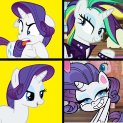 Size: 775x776 | Tagged: safe, edit, edited screencap, screencap, rarity, pony, unicorn, g4, g4.5, my little pony: pony life, hotline bling, meme, op has an opinion, op is a duck, op is trying to start shit, op is trying to start shit so badly that it's just sad, op is trying too hard