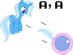 Size: 1042x777 | Tagged: safe, artist:mega-poneo, trixie, pony, unicorn, g4, ball, crossover, cute, diatrixes, female, happy, homing attack, jumping, levitation, magic, mare, motion lines, rolling, self-levitation, simple background, solo, spin dash, telekinesis, transparent background, trixieball