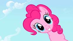 Size: 1280x720 | Tagged: safe, screencap, pinkie pie, earth pony, pony, g4, the ticket master, female, mare, smiling, smiling at you, solo