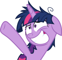 Size: 3108x3000 | Tagged: safe, artist:cloudy glow, twilight sparkle, alicorn, pony, a trivial pursuit, g4, .ai available, faic, female, gritted teeth, high res, mare, messy mane, raised hoof, simple background, solo, transparent background, twilight snapple, twilight sparkle (alicorn), vector, vector trace