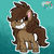 Size: 1700x1700 | Tagged: safe, artist:binkyt11, oc, oc only, oc:binky, earth pony, hybrid, pony, zebroid, zony, g4, g4.5, my little pony: pony life, female, freckles, mare, my little pony logo, solo, style emulation, unshorn fetlocks