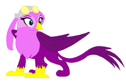 Size: 704x460 | Tagged: safe, artist:cheerful9, artist:selenaede, griffon, base used, crossover, griffonized, sonic the hedgehog (series), species swap, wave the swallow