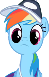 Size: 460x720 | Tagged: safe, edit, edited screencap, screencap, rainbow dash, pegasus, pony, may the best pet win, background removed, coach rainbow dash, coaching cap, coaching whistle, female, mare, not a vector, simple background, solo, transparent background, whistle