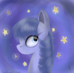 Size: 570x560 | Tagged: safe, artist:0pencil0and0rood0, oc, oc only, oc:cosmia nebula, pony, bust, portrait, solo