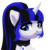 Size: 2500x2500 | Tagged: safe, artist:nika-rain, oc, oc only, oc:coldlight bluestar, pony, unicorn, bust, choker, commission, cutie mark pendant, female, high res, jewelry, looking at you, mare, pendant, portrait, simple background, solo, transparent background