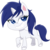 Size: 2064x2082 | Tagged: safe, artist:alicetriestodraw, oc, oc only, oc:mysza, pony, unicorn, 2020 community collab, derpibooru community collaboration, g4, g4.5, my little pony: pony life, blank flank, blue eyes, blue mane, chibi, female, high res, horn, looking at you, simple background, smug, solo, transparent background, unshorn fetlocks, white fur