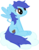 Size: 1630x2108 | Tagged: safe, artist:oceanbreezebrony, oc, oc only, oc:blueberry muffin, pegasus, pony, amputee, bandage, cloud, female, mare, missing limb, one winged pegasus, show accurate, simple background, solo, stump, transparent background