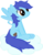 Size: 1630x2108 | Tagged: safe, artist:oceanbreezebrony, oc, oc only, oc:blueberry muffin, pegasus, pony, amputee, bandage, cloud, female, mare, missing limb, one winged pegasus, show accurate, simple background, sitting, solo, stump (limb), transparent background