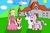 Size: 1024x682 | Tagged: safe, artist:fester1124, princess cadance, shining armor, alicorn, pony, unicorn, g4, crossover, princess peach, super mario, toad (mario)