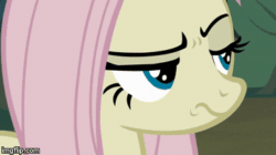 Size: 360x202 | Tagged: safe, screencap, mean fluttershy, pegasus, pony, g4, the mean 6, animated, clone, female, gif, mare, slowed down, solo