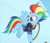 Size: 525x455 | Tagged: safe, screencap, rainbow dash, pegasus, pony, g4, my little pony: friendship is magic, the last problem, cropped, female, mare, older, older rainbow dash, solo