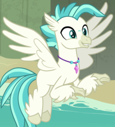 Size: 755x830 | Tagged: safe, screencap, terramar, classical hippogriff, hippogriff, g4, surf and/or turf, cropped, male, solo