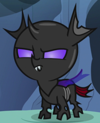 Size: 735x900 | Tagged: safe, screencap, pharynx, changeling, nymph, g4, to change a changeling, cropped, solo, younger