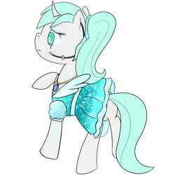 Size: 1000x1000 | Tagged: safe, artist:nine the divine, oc, oc only, oc:nine the divine, pony, unicorn, clothes, crossdressing, crying, dress, hairband, jewelry, male, necklace, solo, stallion