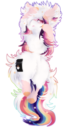 Size: 810x1380 | Tagged: safe, artist:vanillaswirl6, oc, oc only, oc:ayaka, earth pony, pony, art trade, female, fluffy, hair over one eye, lying down, ponified, simple background, solo, species swap, stars, transparent background