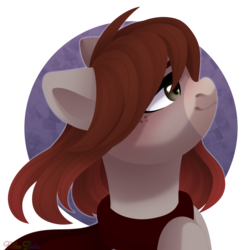 Size: 2500x2500 | Tagged: safe, artist:nika-rain, oc, oc only, earth pony, pony, bust, commission, cute, female, high res, portrait, simple background, solo