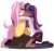 Size: 923x866 | Tagged: safe, artist:georgisse-tyan, fluttershy, twilight sparkle, human, g4, alternate hairstyle, blushing, boots, clothes, cute, dark skin, female, flats, hug, humanized, kneeling, lesbian, long skirt, mary janes, one eye closed, ship:twishy, shipping, shirt, shoes, shyabetes, simple background, skirt, socks, sweater, sweatershy, transparent background, twiabetes, wink