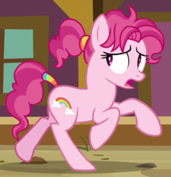 Size: 470x485 | Tagged: safe, screencap, bifröst, earth pony, pony, g4, growing up is hard to do, animation error, background pony, cropped, female, friendship student, race swap, running, solo, wingless