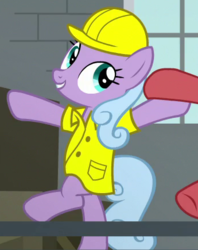 Size: 345x435 | Tagged: safe, screencap, lavender chuckle, earth pony, pony, g4, the last laugh, background pony, bipedal, cropped, dancing, female, mare, offscreen character, solo focus