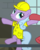 Size: 345x435 | Tagged: safe, screencap, lavender chuckle, earth pony, pony, g4, my little pony: friendship is magic, the last laugh, background pony, bipedal, cropped, dancing, female, mare, offscreen character, solo focus