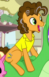 Size: 445x695 | Tagged: safe, screencap, cheese sandwich, gummy, luster dawn, alligator, earth pony, pony, g4, the last problem, cropped, older, older cheese sandwich, solo focus