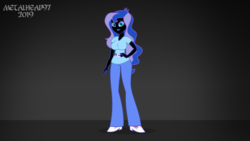 Size: 8000x4500 | Tagged: safe, artist:metalhead97, nightmare moon, princess luna, vice principal luna, equestria girls, equestria girls series, g4, breasts, commission, equestria girls-ified, hand on hip, looking at you, show accurate, smiling, smirk, vice principal nightmare moon, wide hips