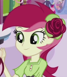 Size: 514x592 | Tagged: safe, screencap, roseluck, equestria girls, g4, life is a runway, cropped, female, solo focus