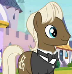 Size: 970x1000 | Tagged: safe, screencap, beaude mane, earth pony, pony, g4, sparkle's seven, cropped, male, solo, stallion