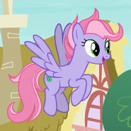 Size: 185x185 | Tagged: safe, screencap, lavender lily, pegasus, pony, g4, the last problem, background pony, cropped, female, flying, mare, name suggestion in the comments
