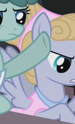 Size: 153x253 | Tagged: safe, screencap, cloudy days, spring melody, sprinkle medley, pegasus, pony, g4, hearth's warming eve (episode), cropped, not cloud kicker