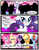 Size: 3500x4500 | Tagged: dead source, safe, artist:becauseimpink, applejack, fluttershy, pinkie pie, rainbow dash, rarity, twilight sparkle, alicorn, earth pony, pegasus, pony, unicorn, comic:transition, g4, applejack (male), blushing, bubble berry, butterscotch, comic, confused, dialogue, dusk shine, elusive, eyes closed, floppy ears, freckles, frown, hat, male, mane six, rainbow blitz, rule 63, stallion, transgender, twilight sparkle (alicorn)