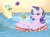 Size: 1125x825 | Tagged: safe, artist:rabbitasaur, starlight glimmer, pony, g4, ball, canada, inner tube, smug, smuglight glimmer, swimming pool, vanhoover, vanhoover pony expo 2020, water