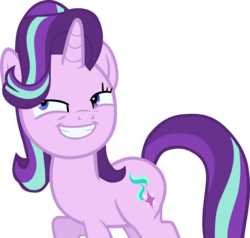 Size: 4000x3800 | Tagged: safe, artist:theevafreak, starlight glimmer, pony, unicorn, a royal problem, g4, female, high res, inkscape, mare, one eye closed, scene interpretation, simple background, solo, transparent background, vector, wink